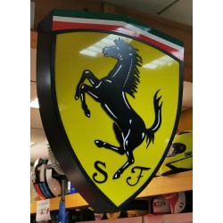 illuminated Ferrari sign-board