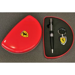 Ferrari pen and keyholder in metal box