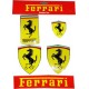 Ferrari Set with 5 stickers