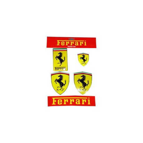 Ferrari Set with 5 stickers
